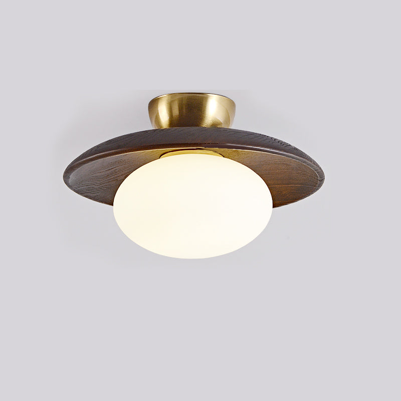 **Cathy Lampe Plafonnier Bois et Verre – Élégance Lumineuse pour Votre Intérieur** 9