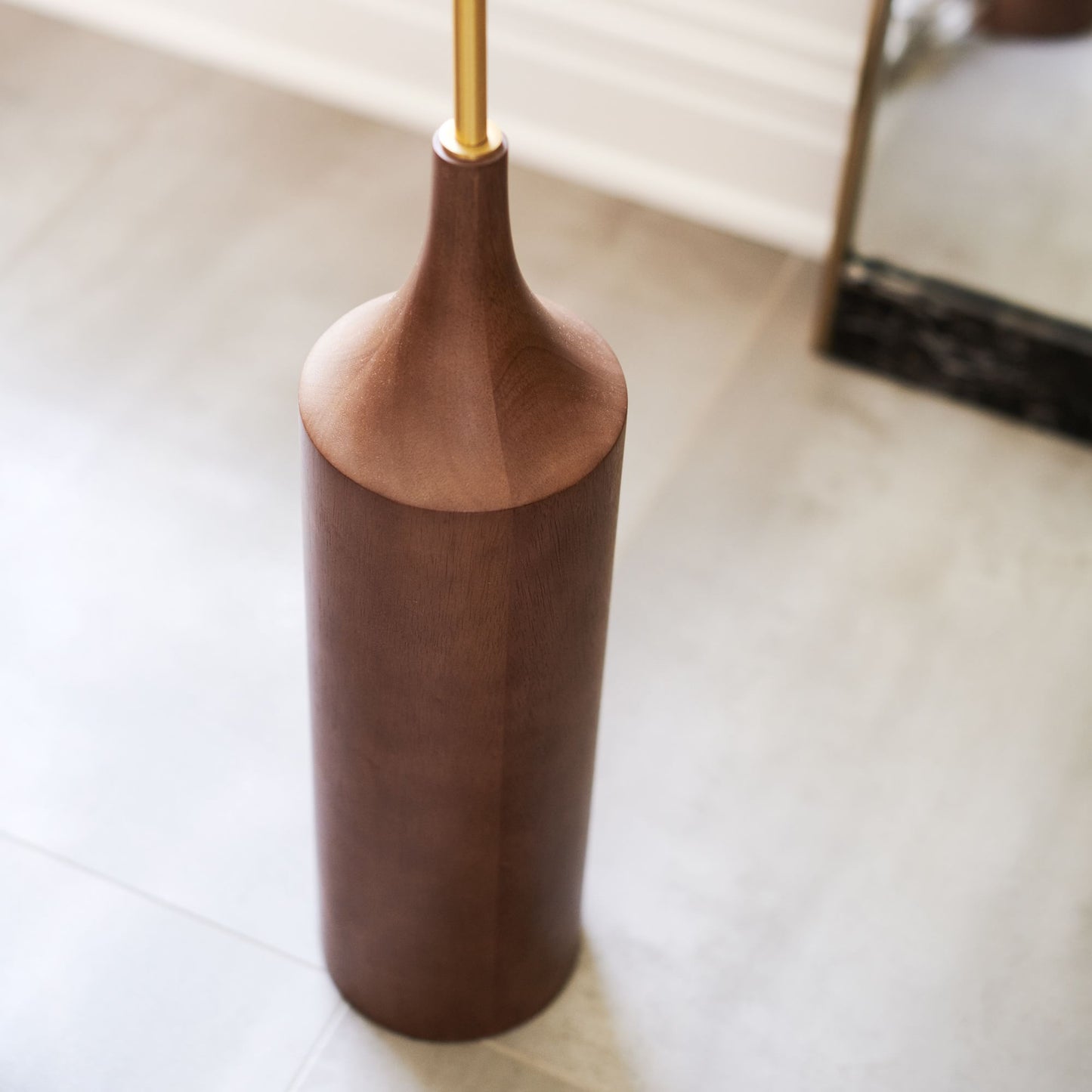 Hudson Wood Base Floor Lamp | 68” Tall, Elegant & Timeless Design