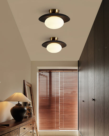 **Cathy Lampe Plafonnier Bois et Verre – Élégance Lumineuse pour Votre Intérieur** 4