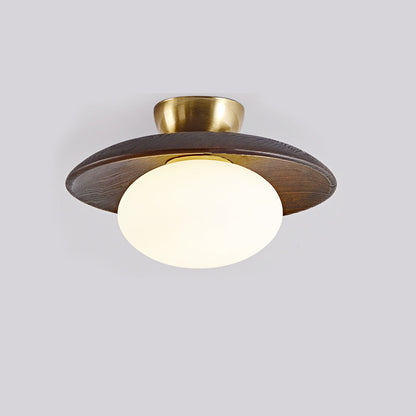 **Cathy Lampe Plafonnier Bois et Verre – Élégance Lumineuse pour Votre Intérieur** 9