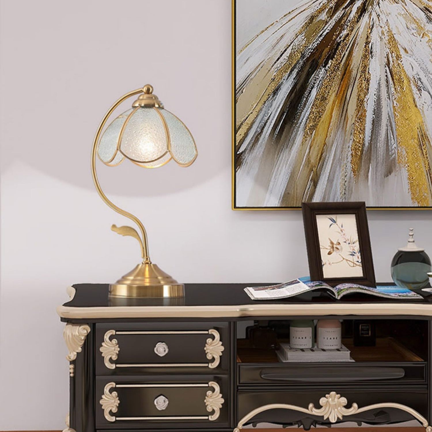 **LAMPE DE TABLE TIFFANY VINTAGE – Éclairez Vos Soirées avec Élégance** 5