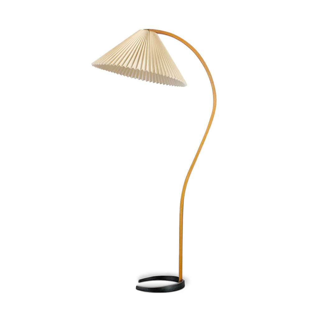 Lampadaire Bois Caprani – Élégance et Lumière Douce 1