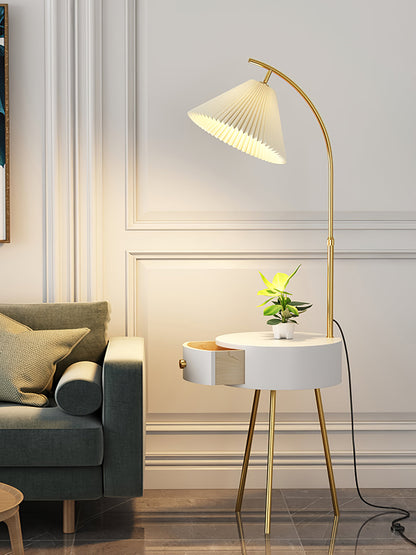 Lampadaire Design en Tissu Plissé – Éclairez Votre Espace avec Élégance 4