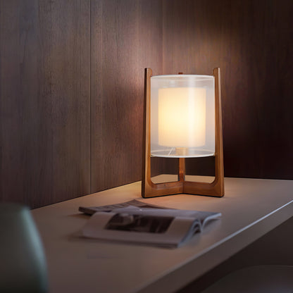 Lampadaire Élégant en Bois de Noyer – Éclairage Ambiant Chic et Raffiné 4