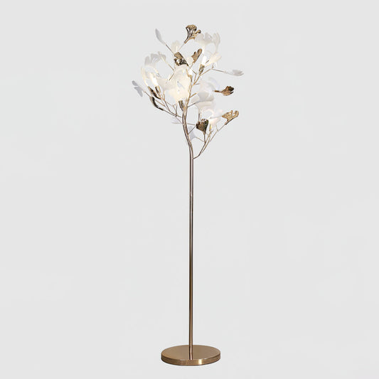 Lampadaire Gingko Design Élégant – Chaleur Lumineuse et Touche Artistique 0