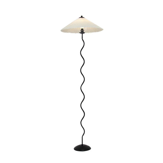 Lampadaire Sur Pied Plissé Élégant – Éclairage Chaleureux pour Votre Espace 0