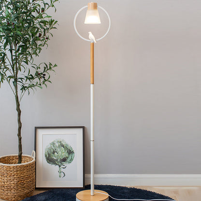 Lampe De Sol Conique En Bois – Éclairage Élégant Pour Un Intérieur Moderne 0