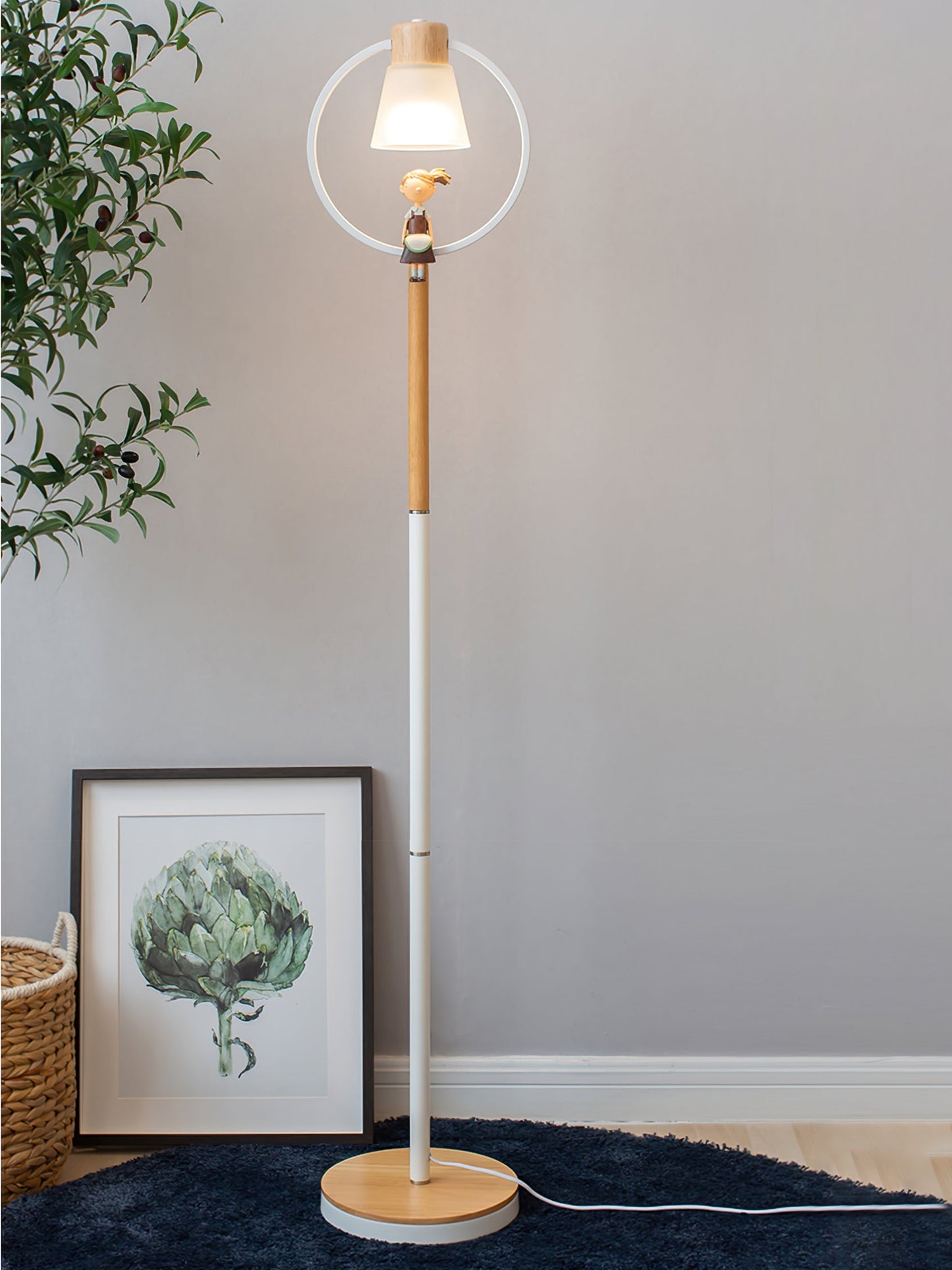 Lampe De Sol Conique En Bois – Éclairage Élégant Pour Un Intérieur Moderne 7