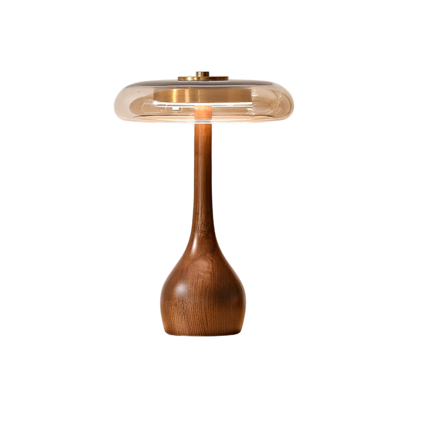 Lampe De Table Élégante En Bois Et Verre – Éclairage Doux Pour Une Atmosphère Chaleureuse 0