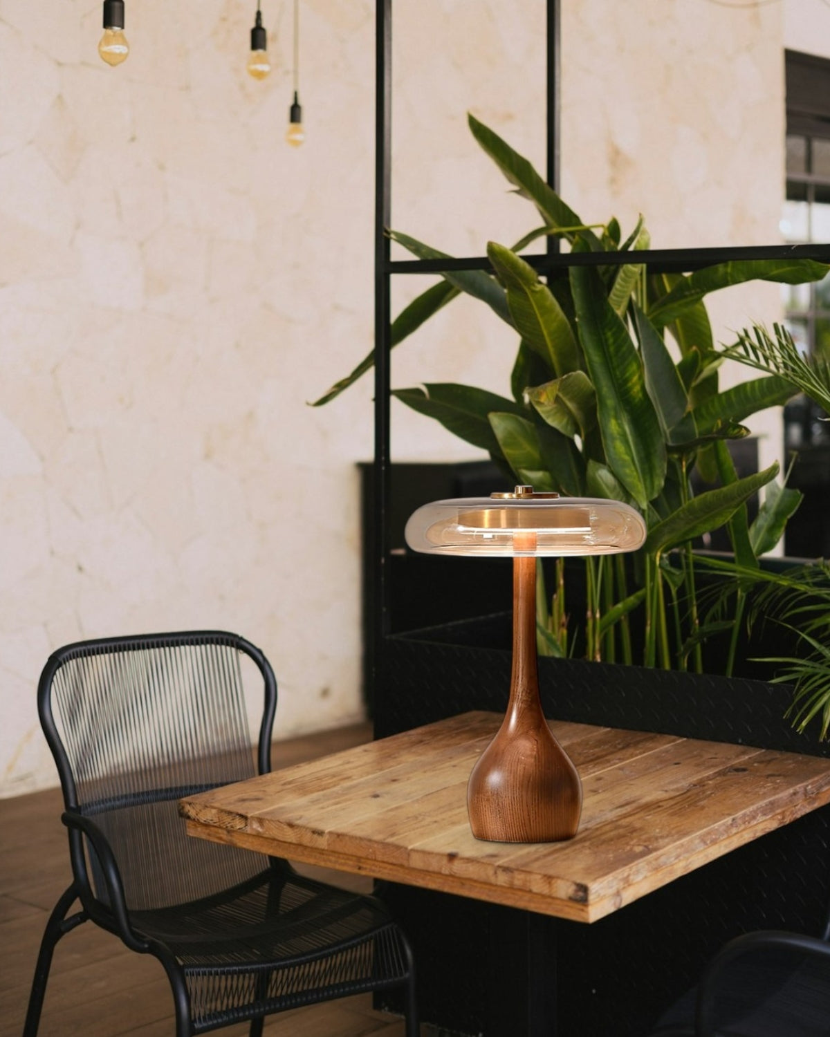 Lampe De Table Élégante En Bois Et Verre – Éclairage Doux Pour Une Atmosphère Chaleureuse 6