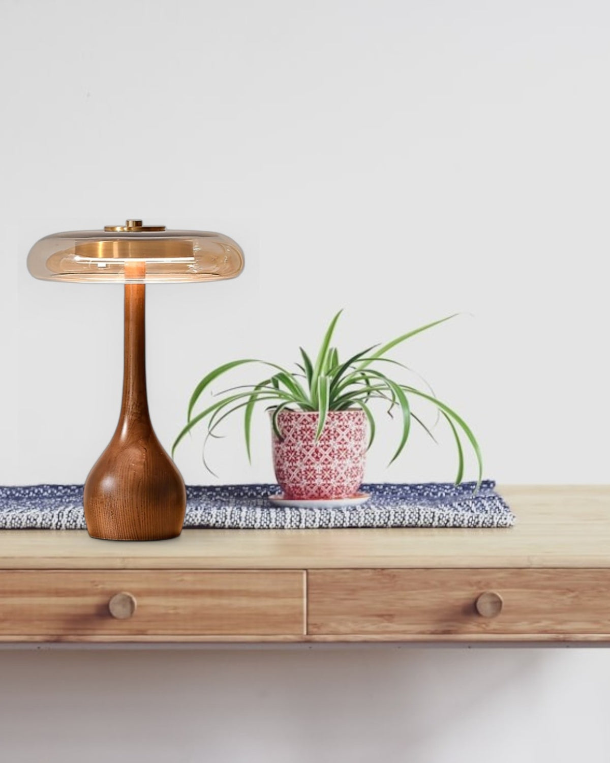 Lampe De Table Élégante En Bois Et Verre – Éclairage Doux Pour Une Atmosphère Chaleureuse 8