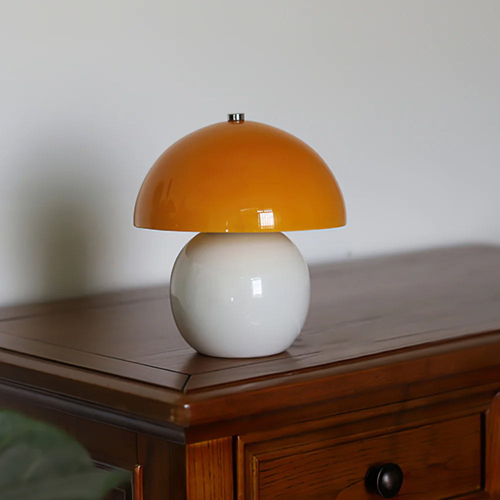 Lampe De Table En Céramique Champignon – Éclairez Votre Intérieur Avec Charme 3