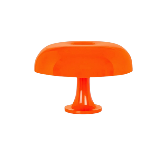Lampe De Table Rétro Dôme – Éclat Orange Avec Lumière Douce 0