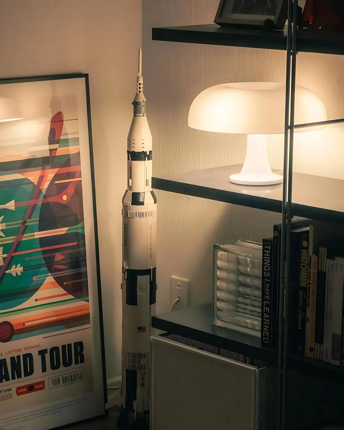 Lampe De Table Rétro Dôme – Éclat Orange Avec Lumière Douce 7