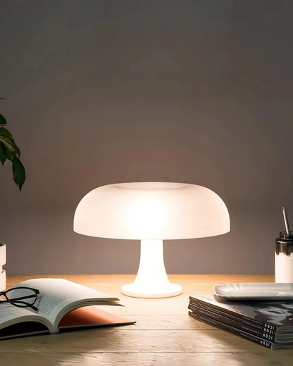 Lampe De Table Rétro Dôme – Éclat Orange Avec Lumière Douce 8