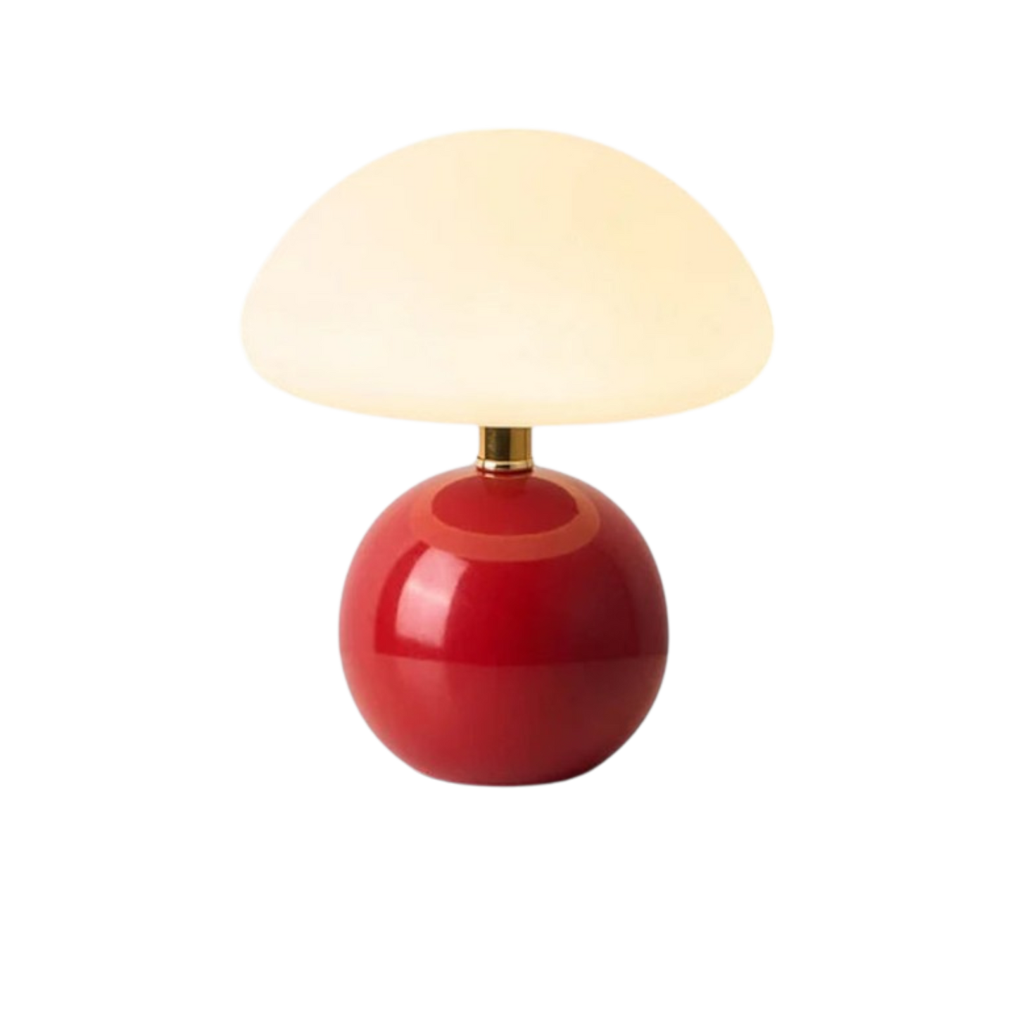 Lampe De Table Sphérique Rouge – Éclairage Doux Pour Ambiance Chaleureuse 0