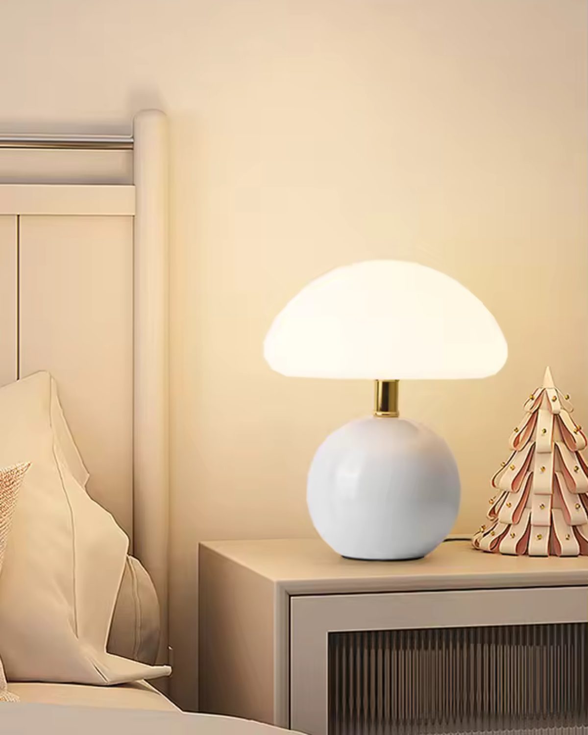 Lampe De Table Sphérique Rouge – Éclairage Doux Pour Ambiance Chaleureuse 8