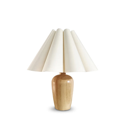 Lampe De Table Vintage Flûtée Beige – Éclairage Chic Pour Une Ambiance Chaleureuse 0