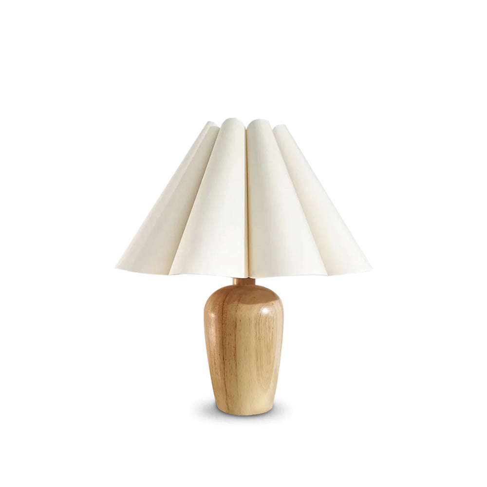 Lampe De Table Vintage Flûtée Beige – Éclairage Chic Pour Une Ambiance Chaleureuse 1
