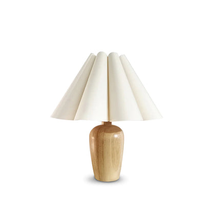Lampe De Table Vintage Flûtée Beige – Éclairage Chic Pour Une Ambiance Chaleureuse 1