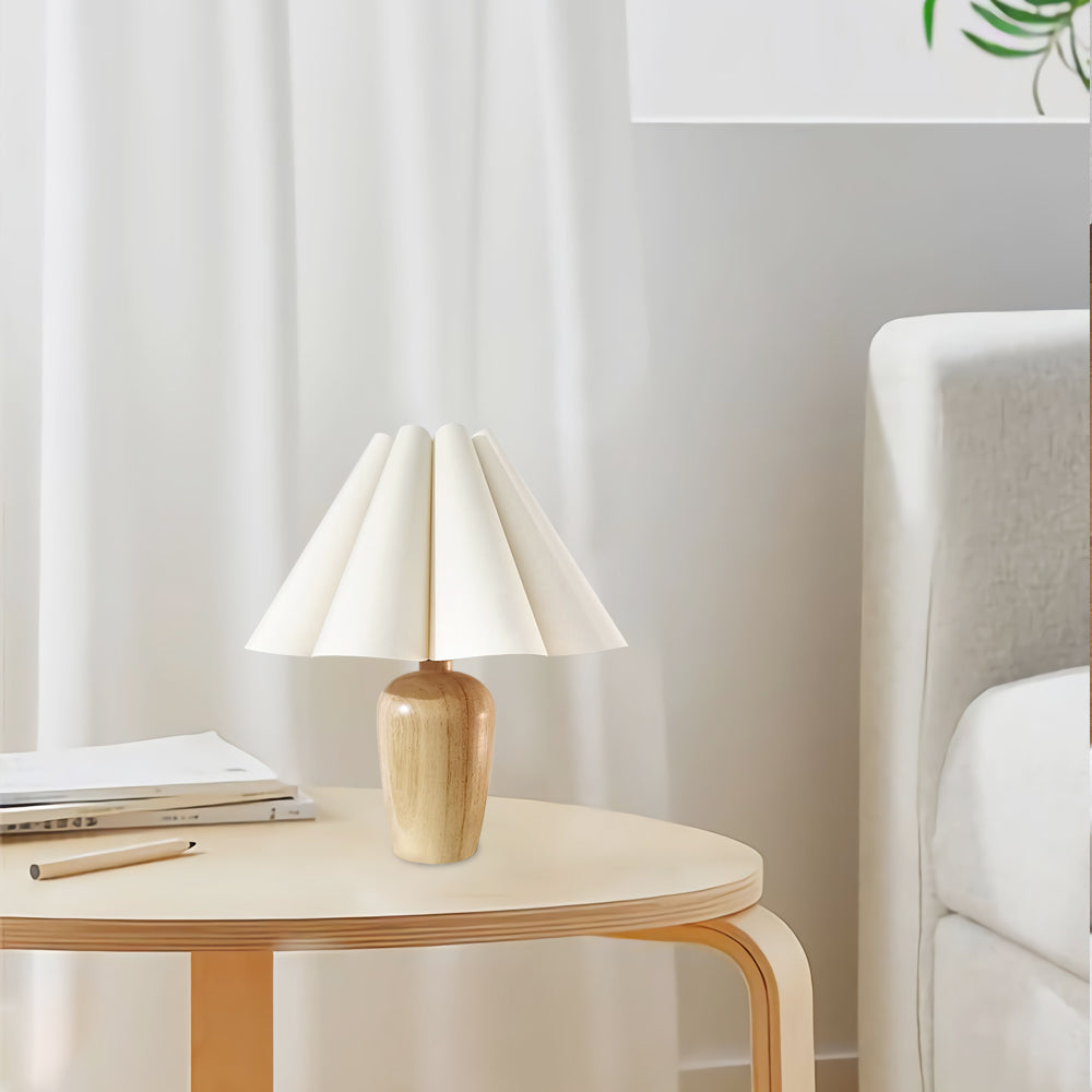 Lampe De Table Vintage Flûtée Beige – Éclairage Chic Pour Une Ambiance Chaleureuse 4