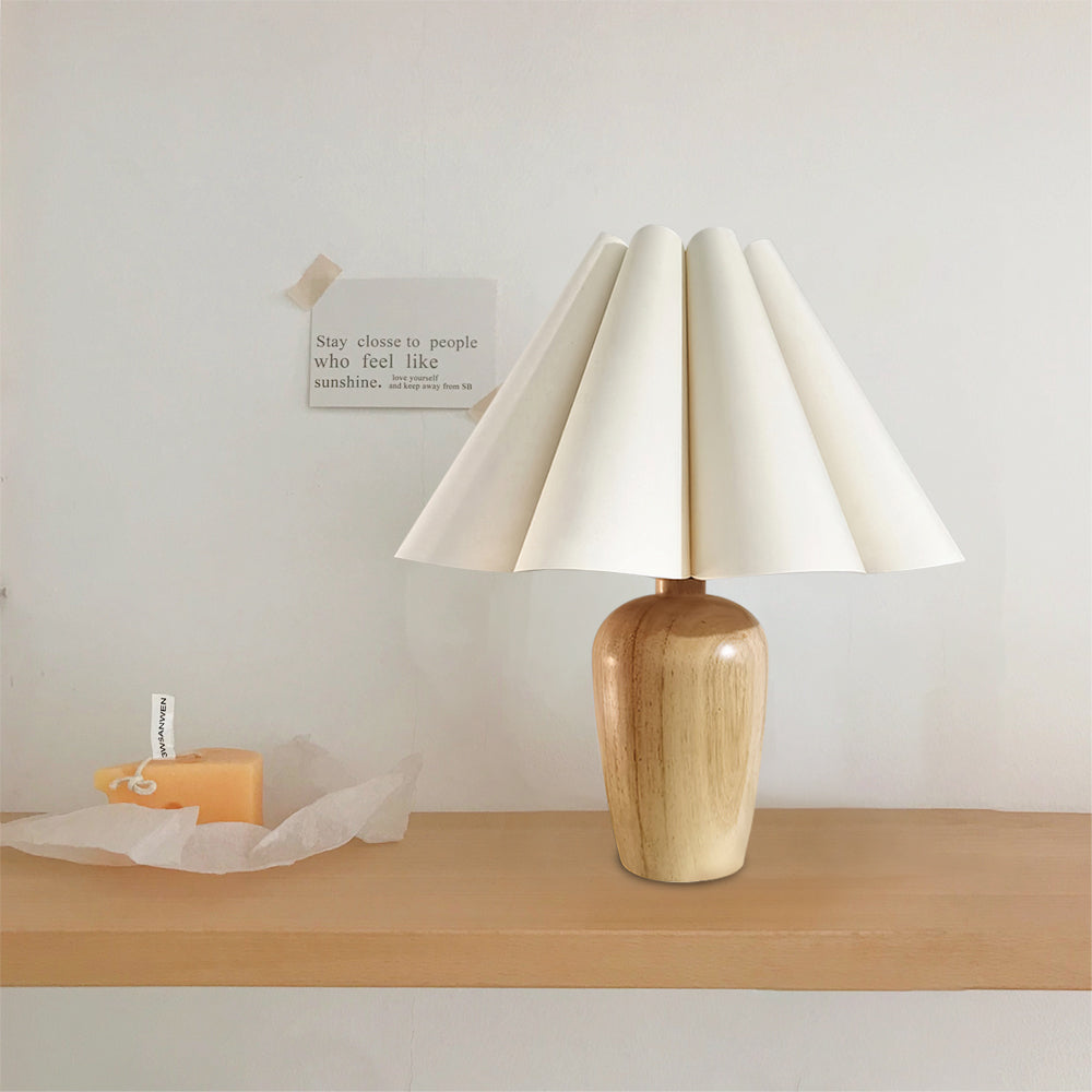 Lampe De Table Vintage Flûtée Beige – Éclairage Chic Pour Une Ambiance Chaleureuse 6