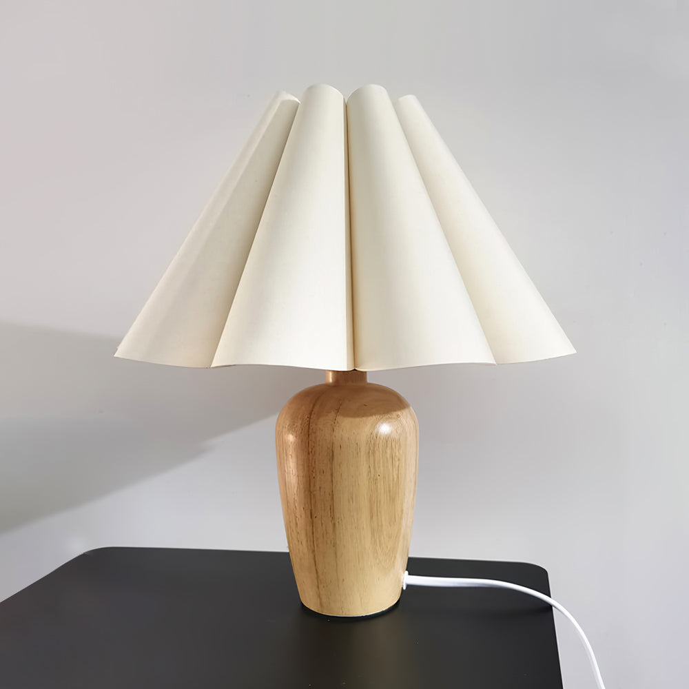 Lampe De Table Vintage Flûtée Beige – Éclairage Chic Pour Une Ambiance Chaleureuse 8