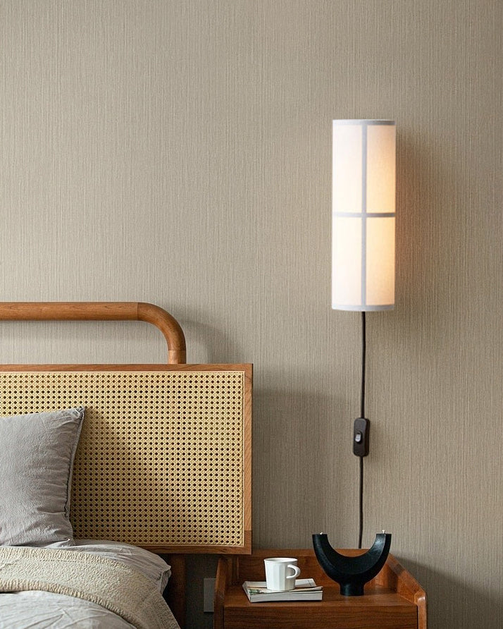 Lampe Murale En Tissu Cylindrique – Éclairage Chic Pour Ambiance Accueillante 4