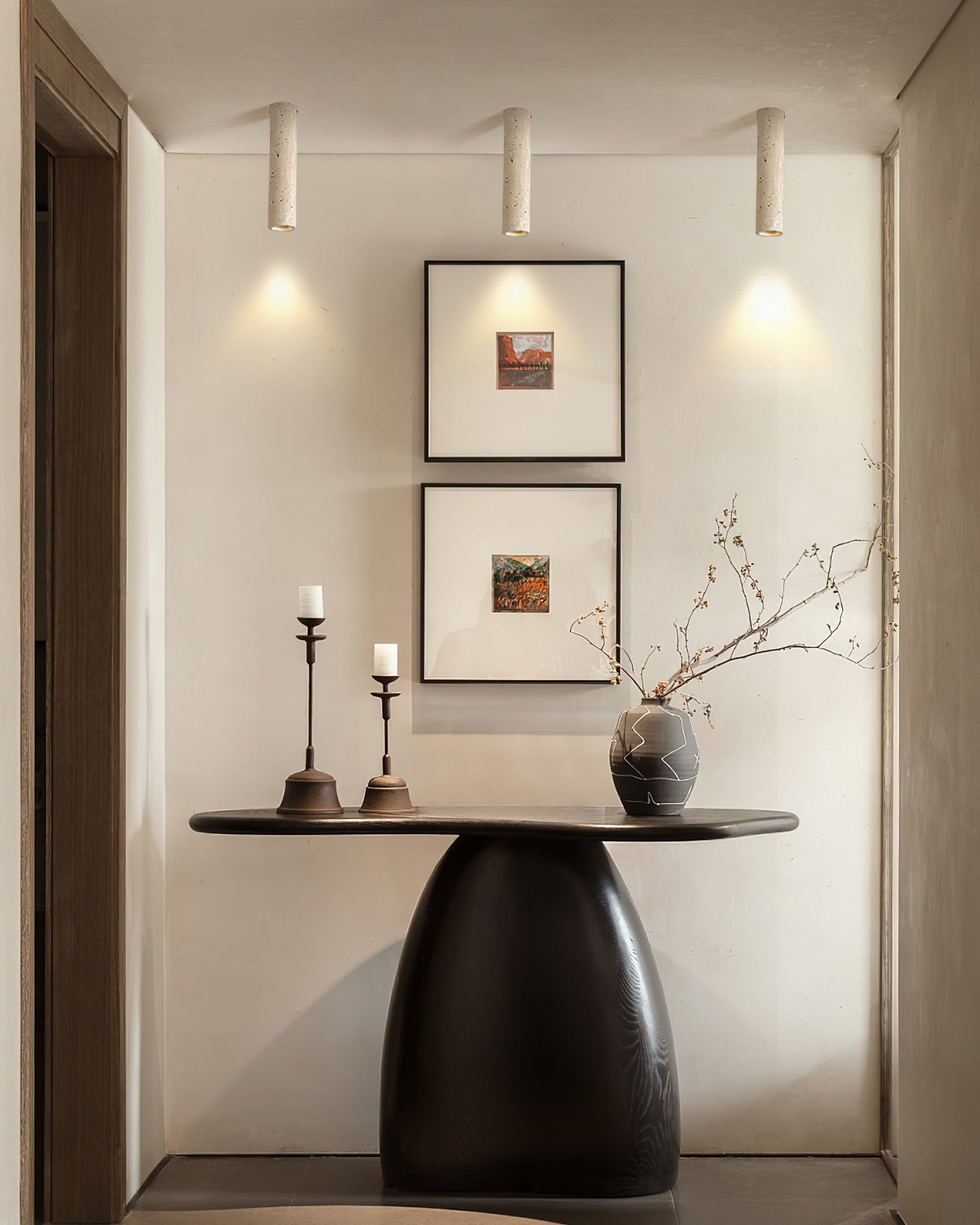 Lampe Plafonnier Shura Travertin – Éclairage Élégant en Pierre Naturelle 3