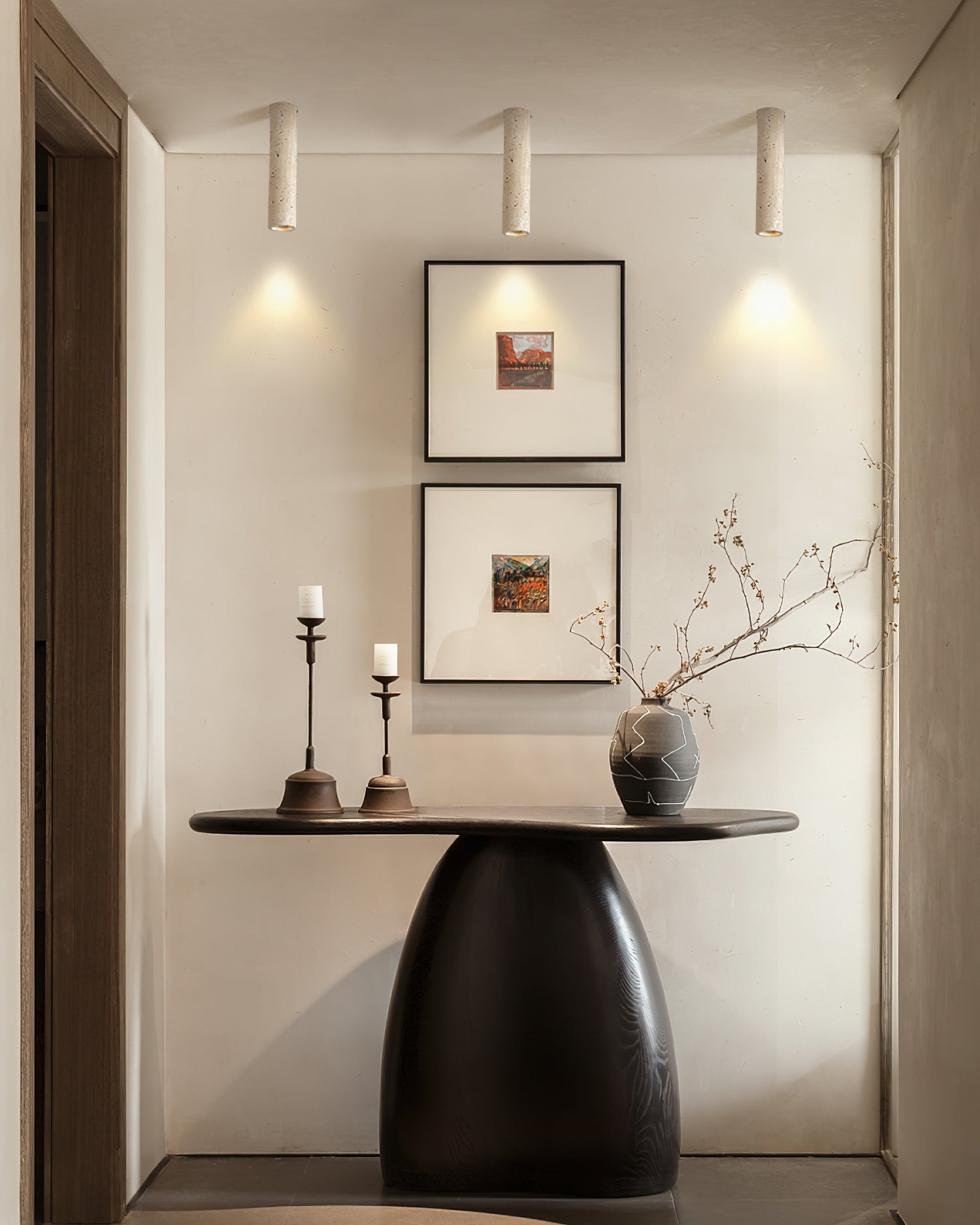 Lampe Plafonnier Shura Travertin – Éclairage Élégant en Pierre Naturelle 3