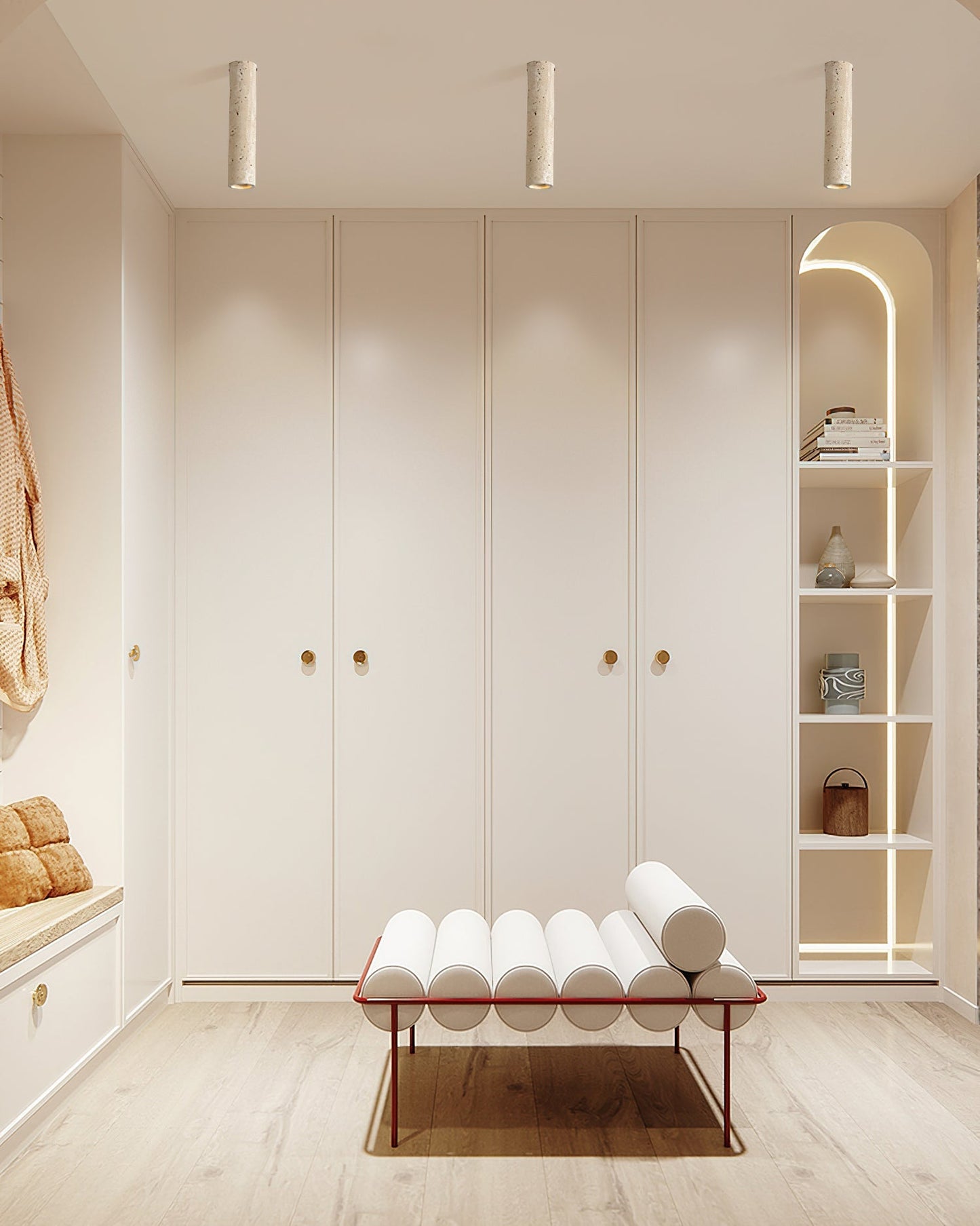 Lampe Plafonnier Shura Travertin – Éclairage Élégant en Pierre Naturelle 4