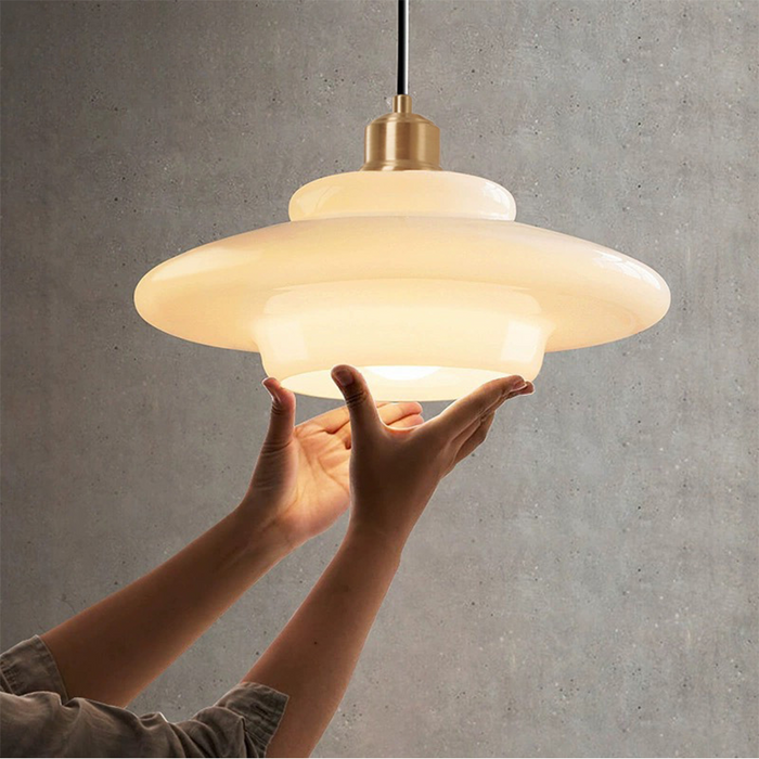 Lampe Suspendue Élégante en Verre Opale – Ambiance Raffinée Pour Votre Intérieur 4
