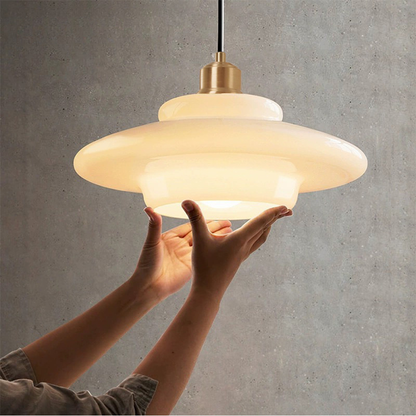 Lampe Suspendue Élégante en Verre Opale – Ambiance Raffinée Pour Votre Intérieur 4