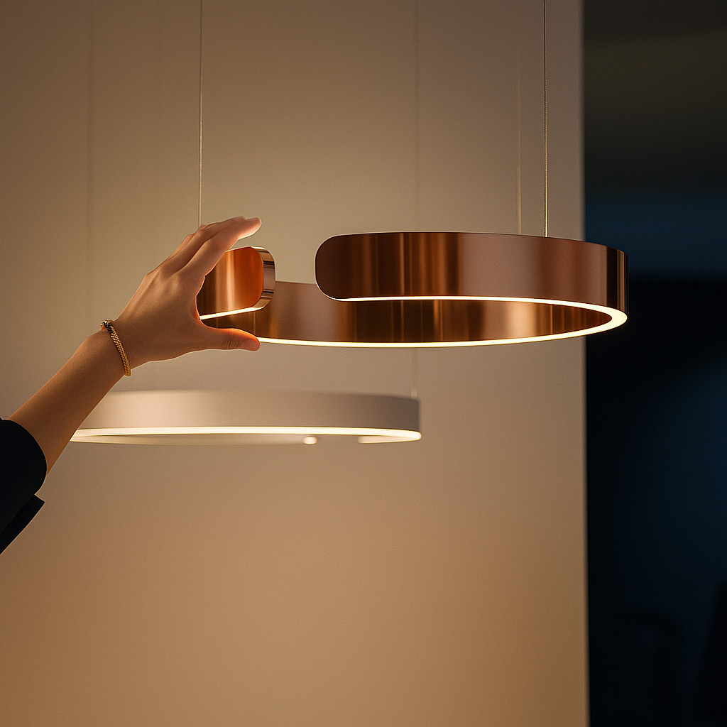 Lampe Suspendue LED Ronde – Éclat Moderne pour Ambiance Chaleureuse 1