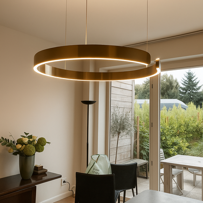 Lampe Suspendue LED Ronde – Éclat Moderne pour Ambiance Chaleureuse 4