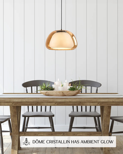 Lampe Suspendue Verre-Boule Duo – Éclairage Chaleureux pour Salle à Manger 2