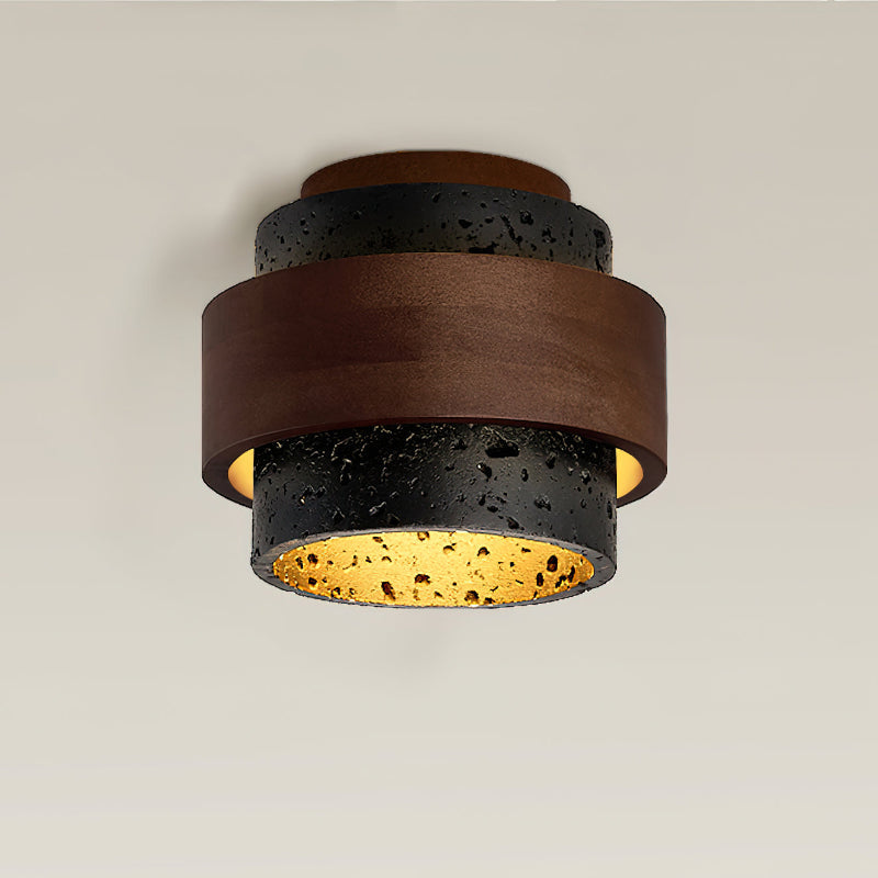 Plafonnier Cole Travertine – Élégance Authentique avec Lumière Douce 0