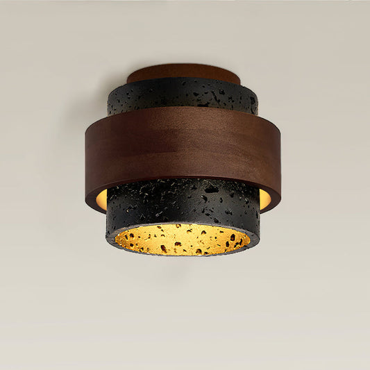 Plafonnier Cole Travertine – Élégance Authentique avec Lumière Douce 0