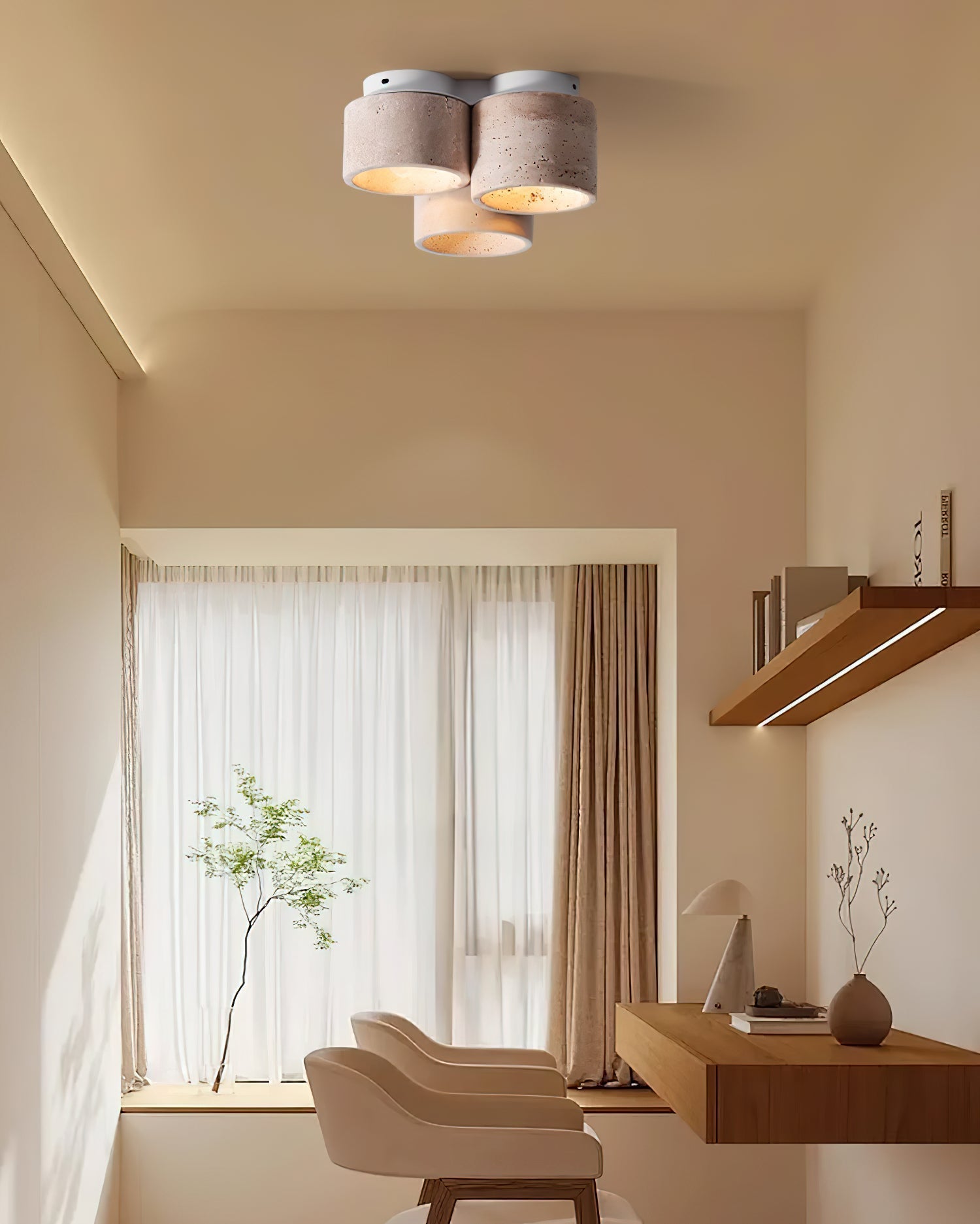 Plafonnier Cromia – Élégance Naturelle Pour Votre Salon 3