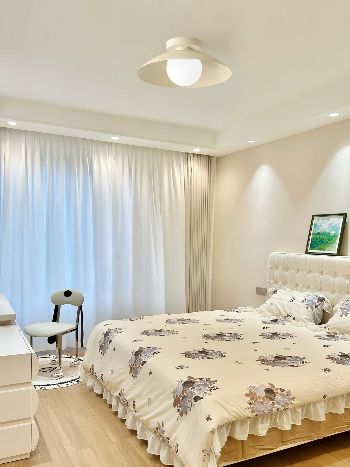 Plafonnier Danoise Élégant en Verre – Éclairage Moderne pour Ambiance Chic 4