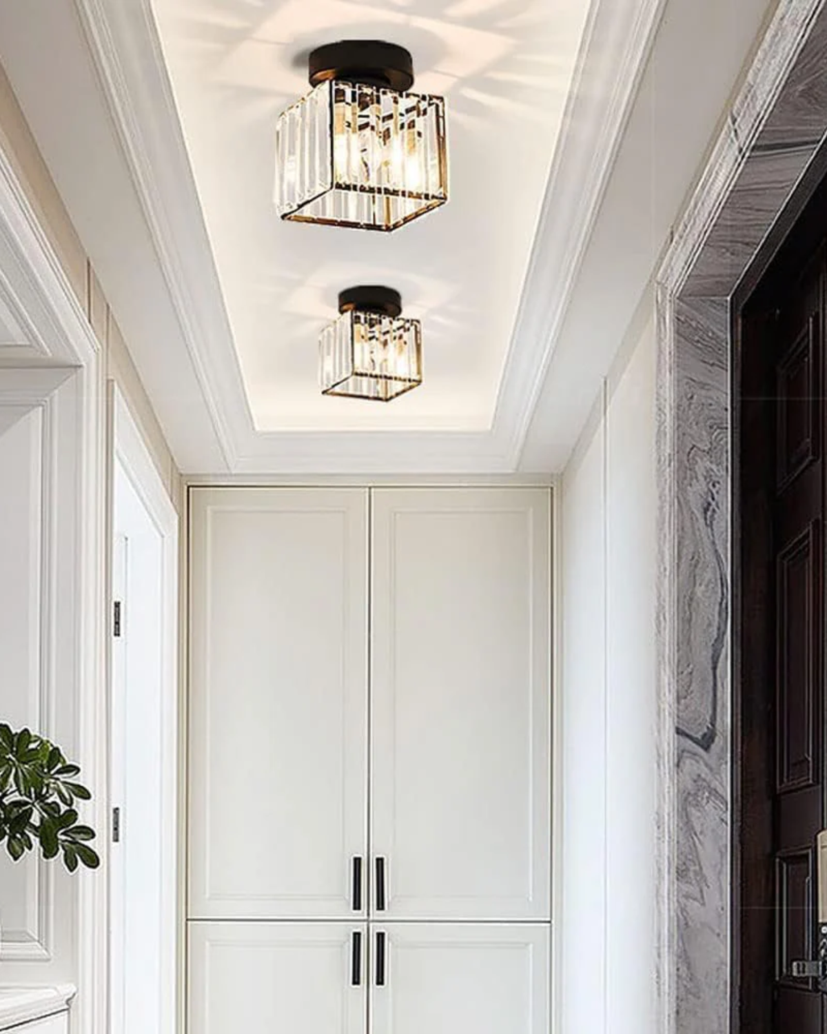 Plafonnier Design Prismatique en Verre – Éclairez Votre Espace avec Élégance 2