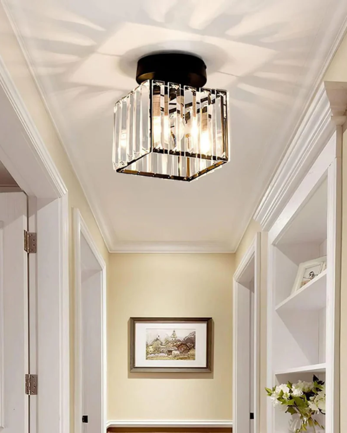 Plafonnier Design Prismatique en Verre – Éclairez Votre Espace avec Élégance 3