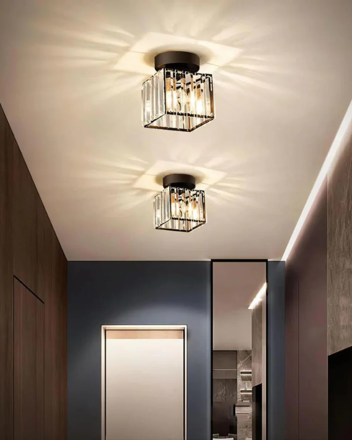 Plafonnier Design Prismatique en Verre – Éclairez Votre Espace avec Élégance 4