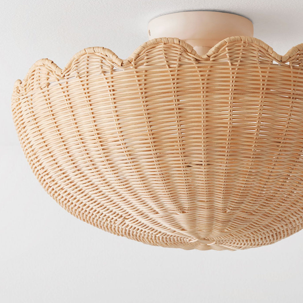 Plafonnier Elior En Raffia Et Métal – Ambiance Chaleureuse Avec Design Artisanale 5