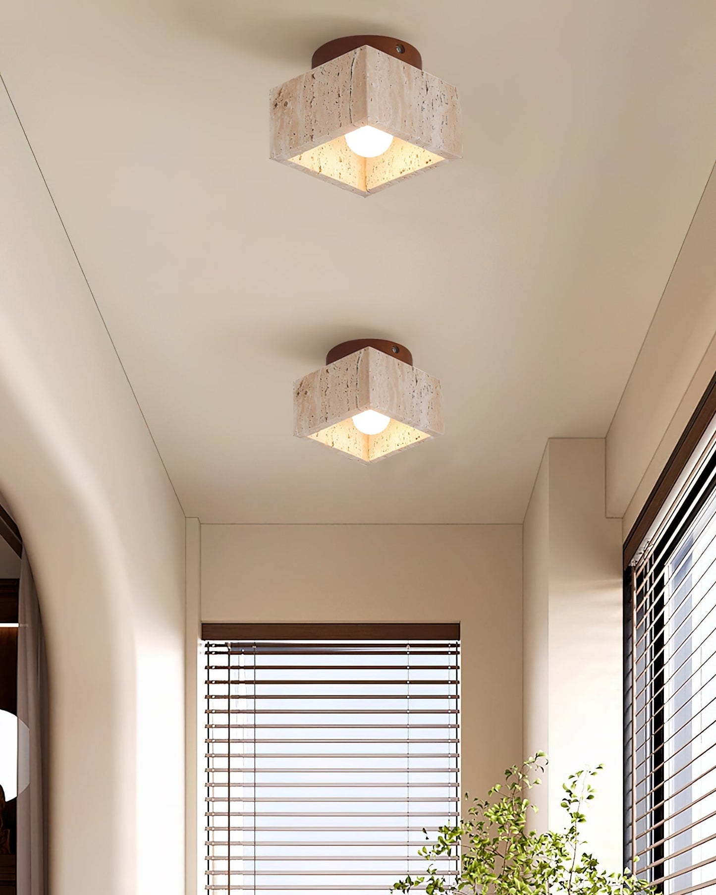 Plafonnier Gaila Design Géométrique – Élégance Naturelle pour Ambiance Accueillante 3