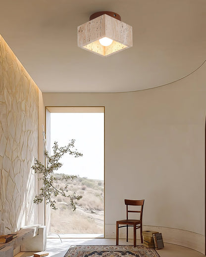 Plafonnier Gaila Design Géométrique – Élégance Naturelle pour Ambiance Accueillante 5