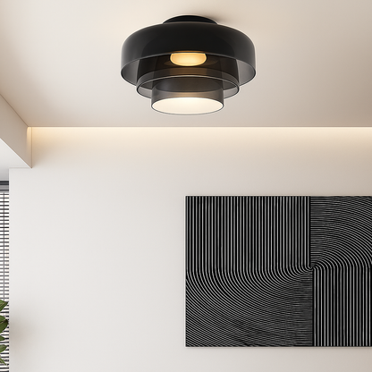 Plafonnier GlassLuxe Élégant – Ambiance Chaleureuse Et Design Moderne 3