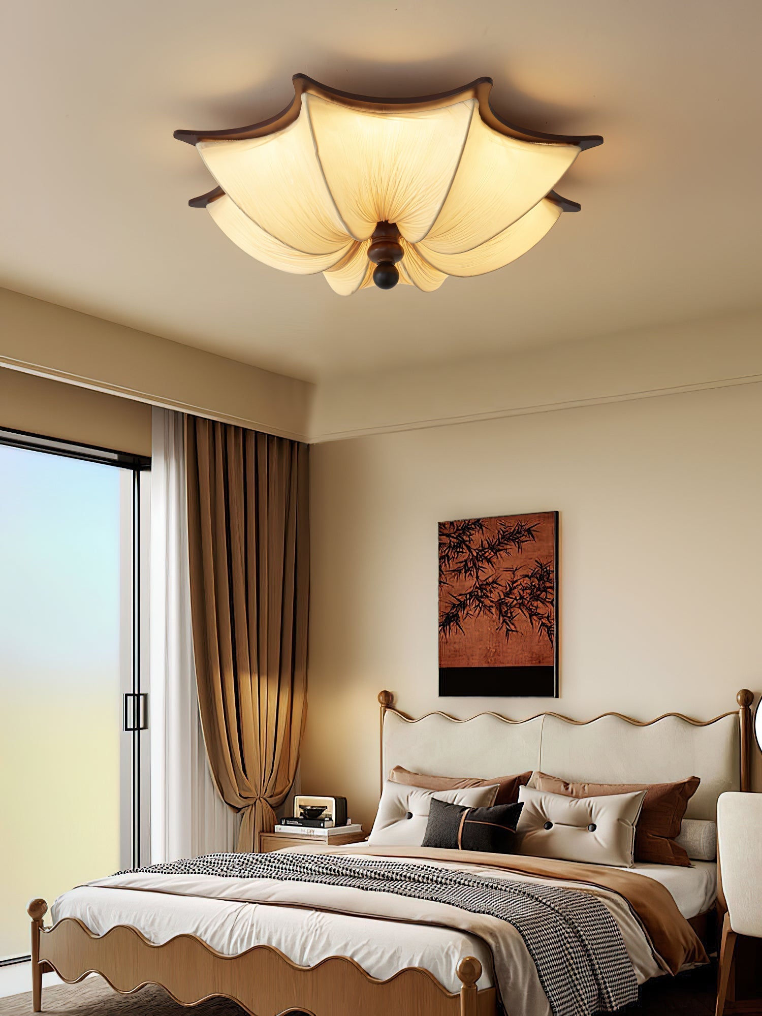 Plafonnier Kateo LED – Élégance Florale et Lumière Ambiante 3