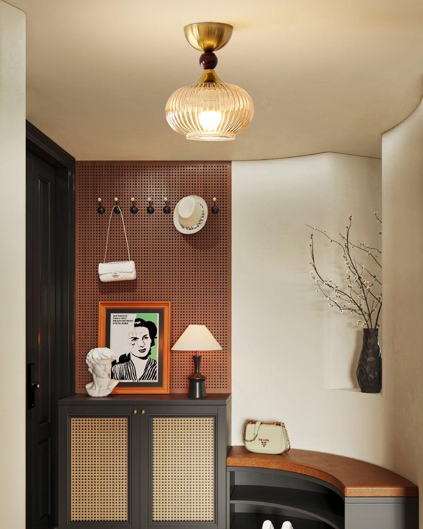 Plafonnier Kaydan Design Élégant – Éclairez Votre Salon Avec Une Ambiance Chaleureuse 5