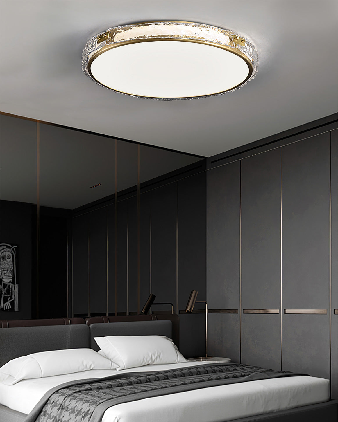 Plafonnier Moderne Arlus Avec Accents Dorés – Élégance Lumineuse Pour Votre Salon 5